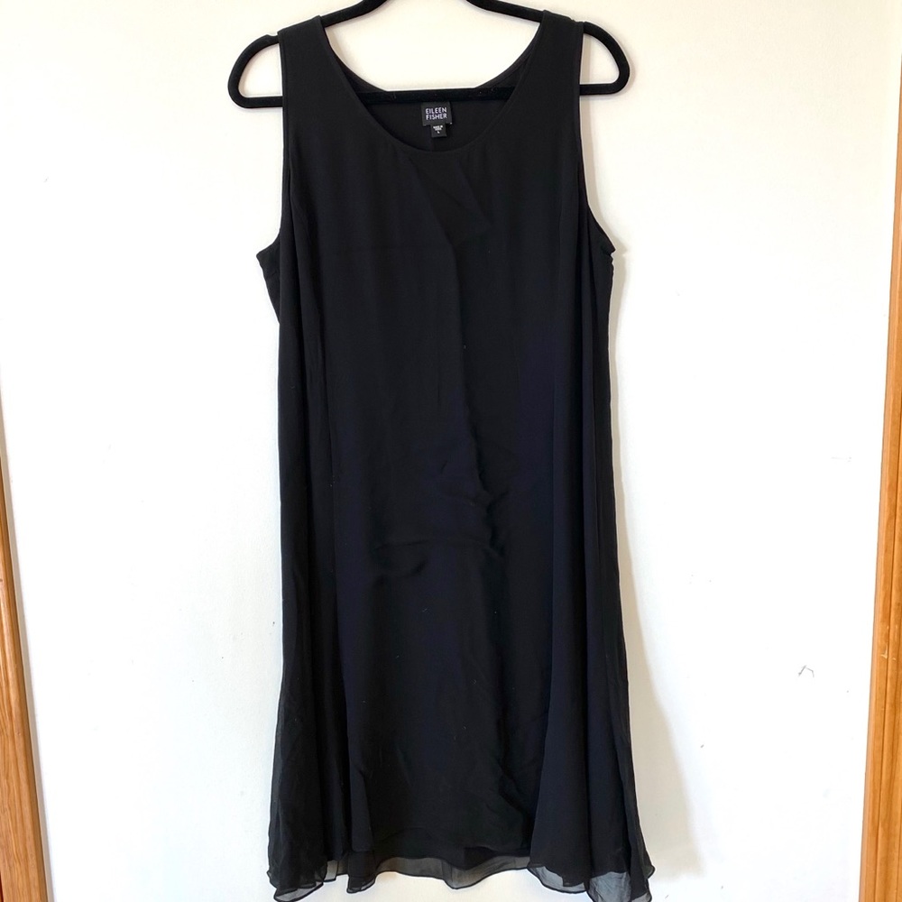 Black sleeveless Eileen Fisher Dress Tunic